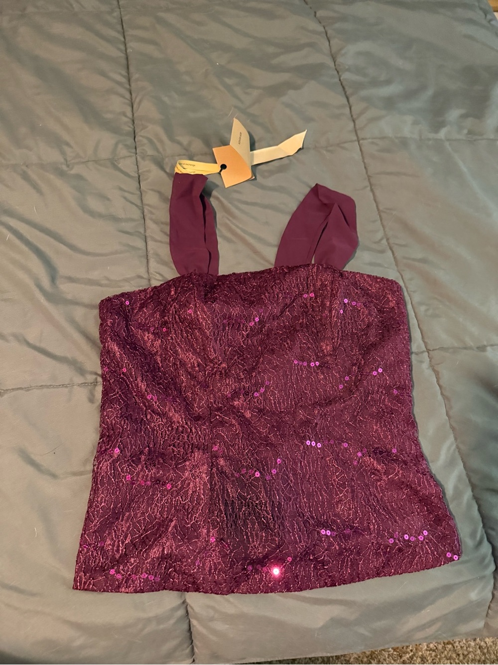 Women's Purple Sequin 3 piece set